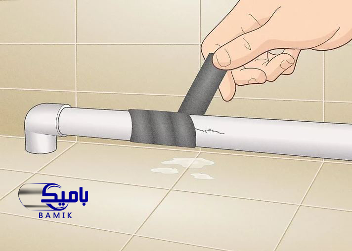 ترمیم لوله ها با استفاده از نوار تعمیر لوله